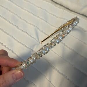 Elegant Pearl and Crystal Headband